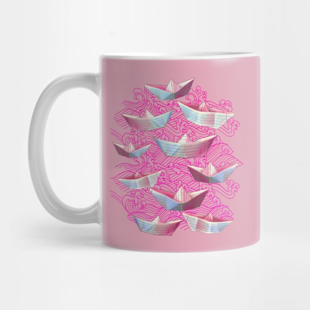 Pink Waves and Paper Boats by Lyara Costa